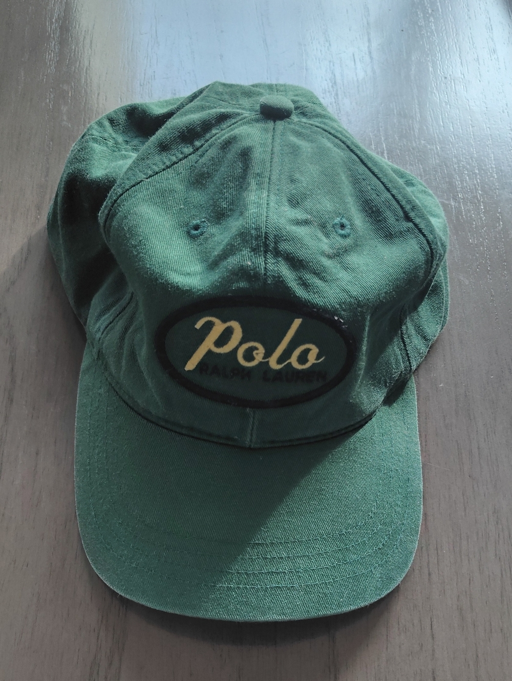 Polo by Ralph Lauren Forest Green Cotton Hat with Gold Logo